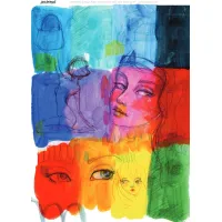 Jane Davenport Collage Sheets A4 Happy Thoughts (8pcs) (CEJDCOL004)